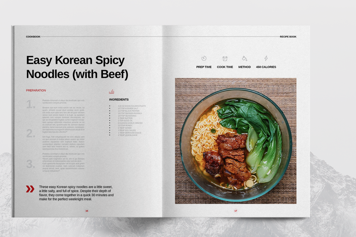 Your Own Cookbook & Recipe Book, a Brochure Template by Boris Cupac (Photo 9 of 13)