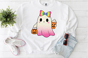 Rainbow Bow Ghost PNG, an Illustration by Craft Nest (Thumbnail 5 of 6)