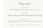 Poetry Script Font, a Script Font by JS Design (Thumbnail 12 of 12)