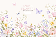 Wildflowers Butterflies Clipart, a Decorative Illustration by Sunflower Day Love (Thumbnail 4 of 4)