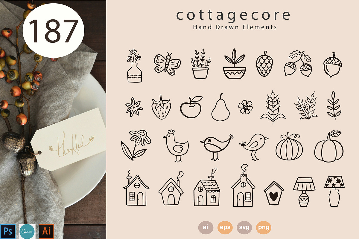 AUTUMN Cozy Clip Art and Patterns, a Graphic by Katrinelly (Photo 3 of 13)