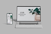 Macbook pro & iPhone 14 Pro mockup, a Mac Mockup by mahhyud (Thumbnail 3 of 11)