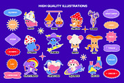 Shroomy Zodiac - vector stickers, an Illustration by marmarina (Thumbnail 2 of 11)