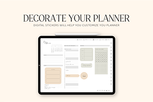 Neutral Planner Widgets Stickers