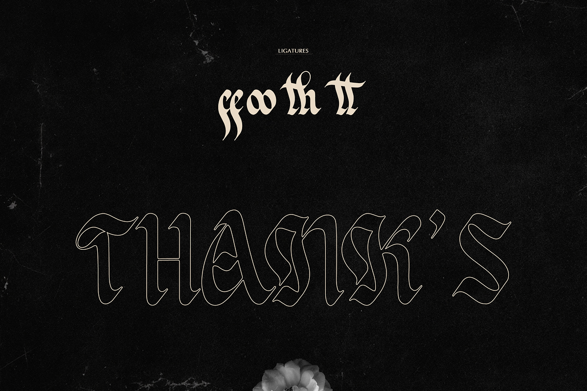 Delkota | Blackletter Typeface, a Blackletter Font by Denustudios (Photo 12 of 12)