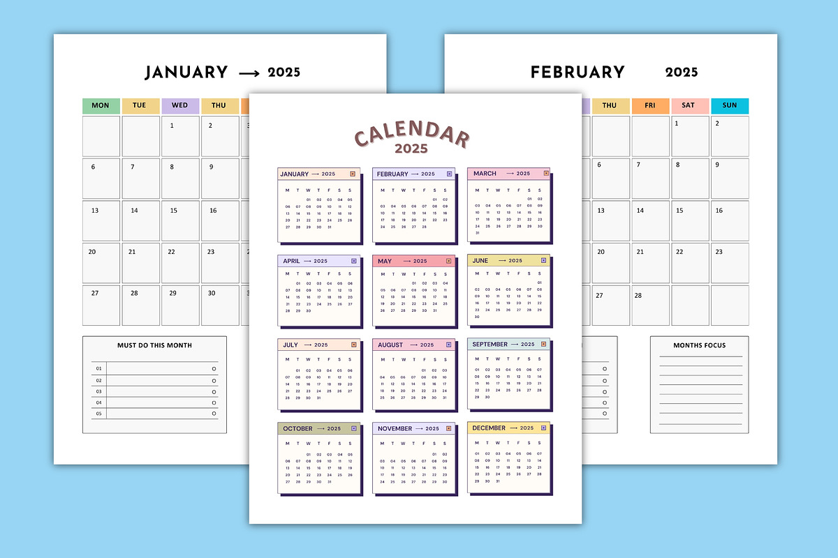2025-26 Family Planner Canva, a Stationery Template by Designmela01 (Photo 3 of 6)