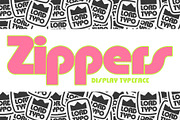 Zippers — Retro Surfy Display Font, a Font by Mikey Weeks (Thumbnail 8 of 8)