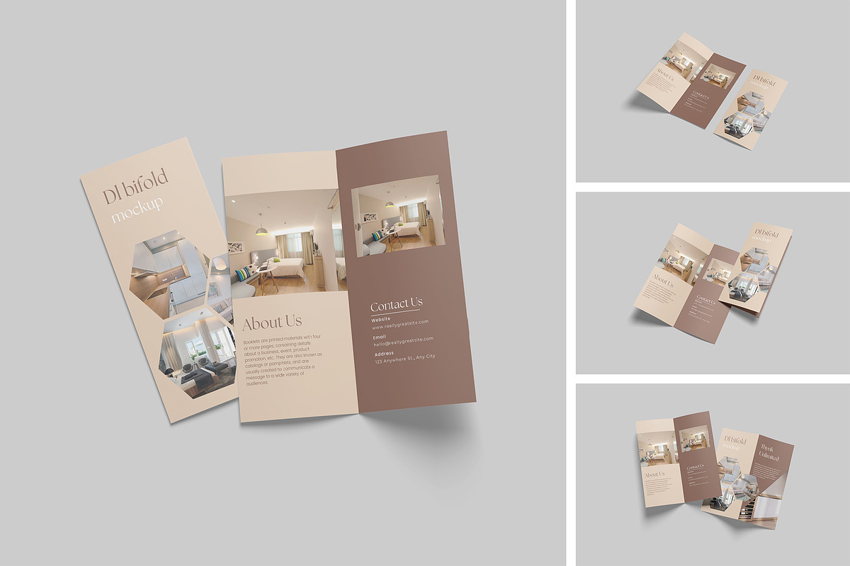 Dl bifold mockup, a Mockup by DxSLEX (Photo 1 of 5)