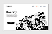 Social diversity/objects collection, an Illustration by Alona Savchuk (Thumbnail 5 of 13)