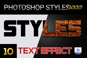 10 Creative Photoshop Styles V355