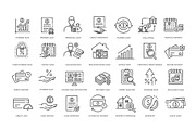 Personal Loan Line Icons set, an Object Illustration by Tettygreen (Thumbnail 3 of 3)