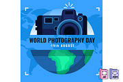 World Photography Day Vector, an Object Illustration by MISS CHATZ (Thumbnail 2 of 3)