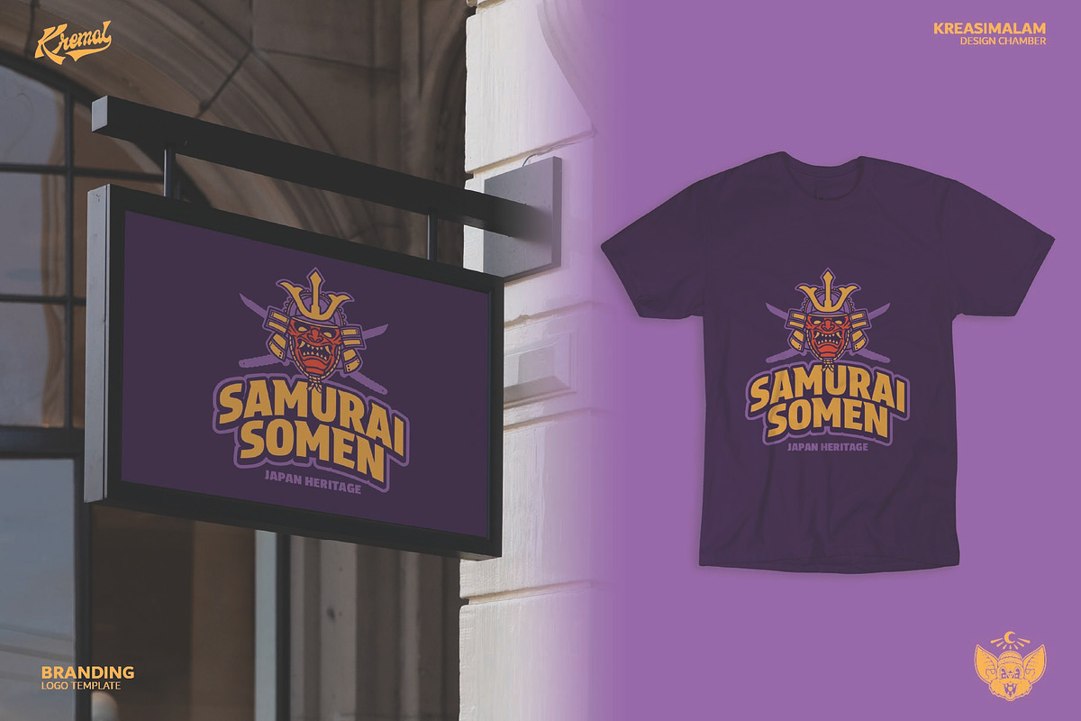 Samurai Somen Logo Template, a Branding & Logo Template by Kreasi Malam (Photo 11 of 11)
