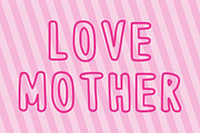 Pink Love outline font, a Handwritten Font by Fourteen Letter (Thumbnail 4 of 6)