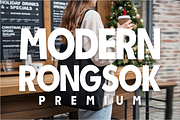 Modern Rongsok – Bold Modern Sans, a Sans Serif Font by KiddoGlyphs Studio (Thumbnail 1 of 4)