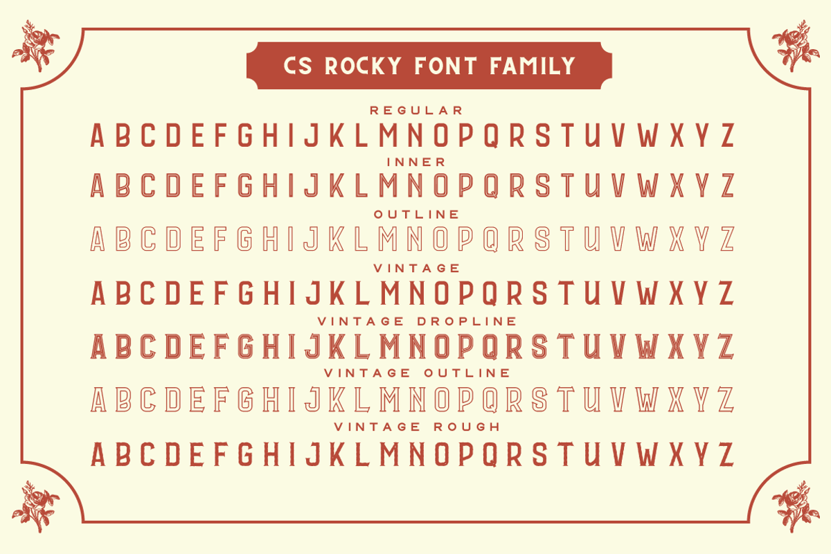 CS Rocky Font + Extras preview 3