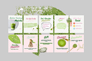 Matcha Cafe Instagram Bundle, a Social Media Template by CreativeTempHub (Thumbnail 6 of 8)