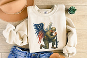 American Soldier Angel Man Praying,, an Illustration by SharpMarketplace (Thumbnail 8 of 9)
