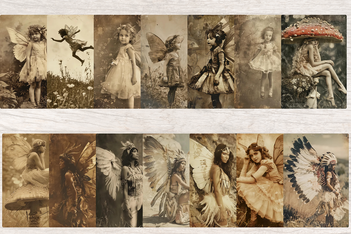 REALISTIC FAIRIES JUNK JOURNAL KIT, a Person Illustration by Daring Digies (Photo 4 of 7)