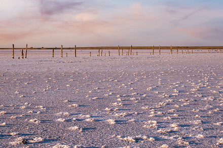 Sunset Genichesk pink  salty lake, Ukraine, a Nature Photo by YuriyB