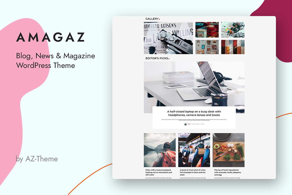 News and Magazine WordPress Theme, a WordPress Template by AZ-Theme (Photo 2 of 5)