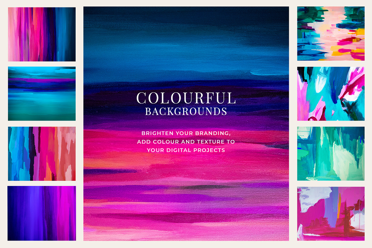Colourful Abstracts & Gradients, a Texture Graphic by Carla Fern Designs (Photo 3 of 11)