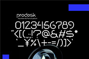 Prodesk - Techno Font, a Sans Serif Font by Eklip Studio (Thumbnail 4 of 8)