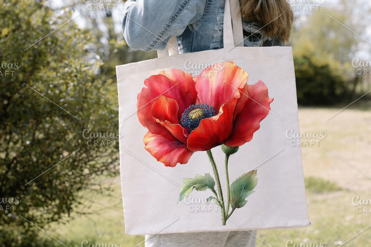 Watercolor Floral Flower Clipart PNG, an Illustration by Canvas Craft (Photo 5 of 7)