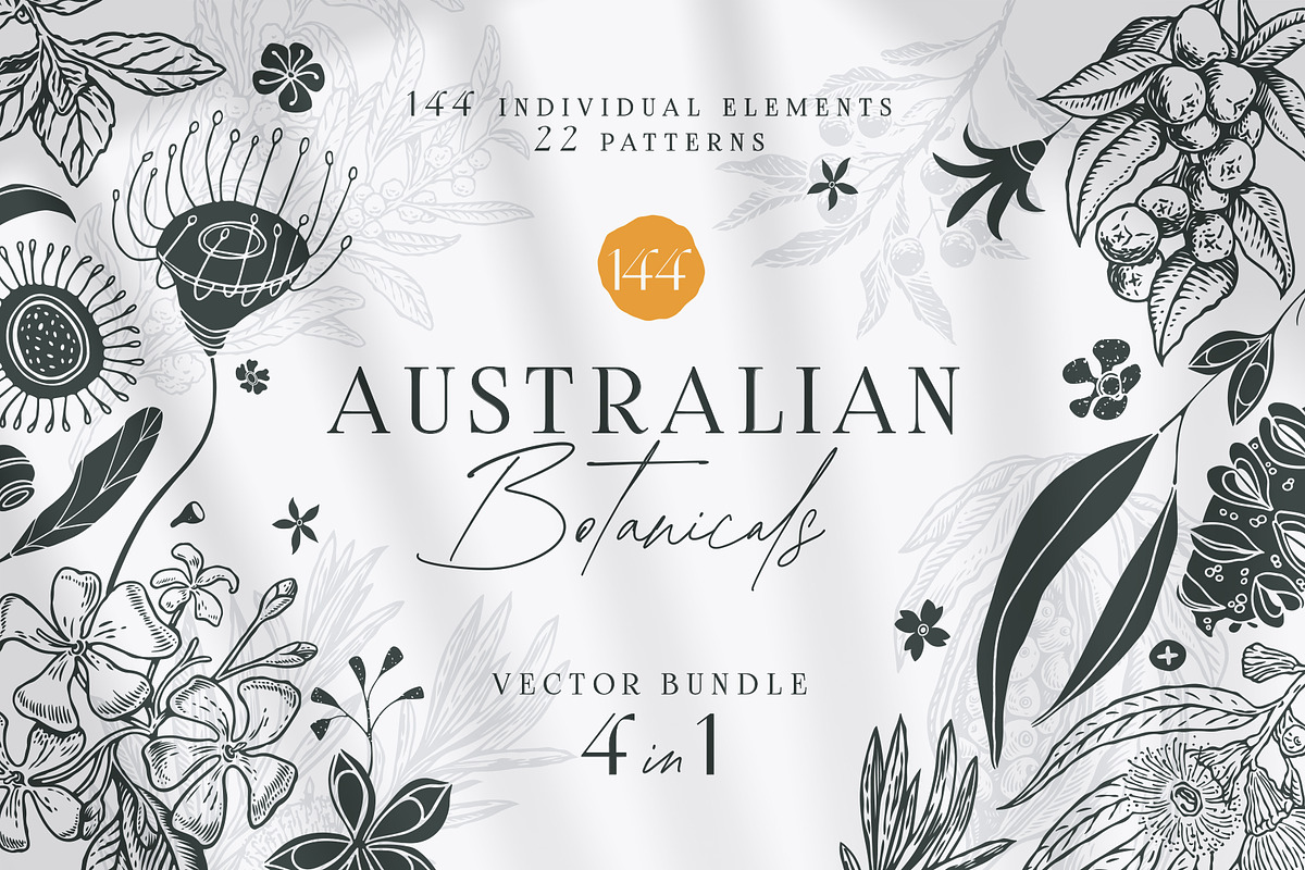 Australian Botanicals 4 in 1 Bundle, a Decorative Illustration by rouxsupplyco (Photo 1 of 25)