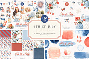 4th of July Collection, a Decorative Illustration by PeDe Designs (Thumbnail 1 of 20)