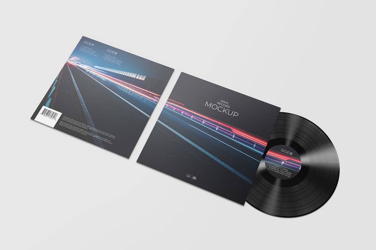 Vinyl Record Mockup 3, a Packaging Mockup by KIPET (Photo 12 of 15)