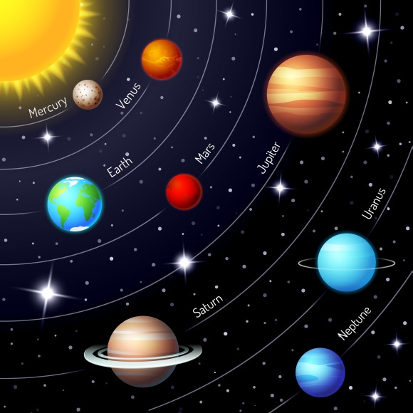 solar system | Illustrations ~ Creative Market