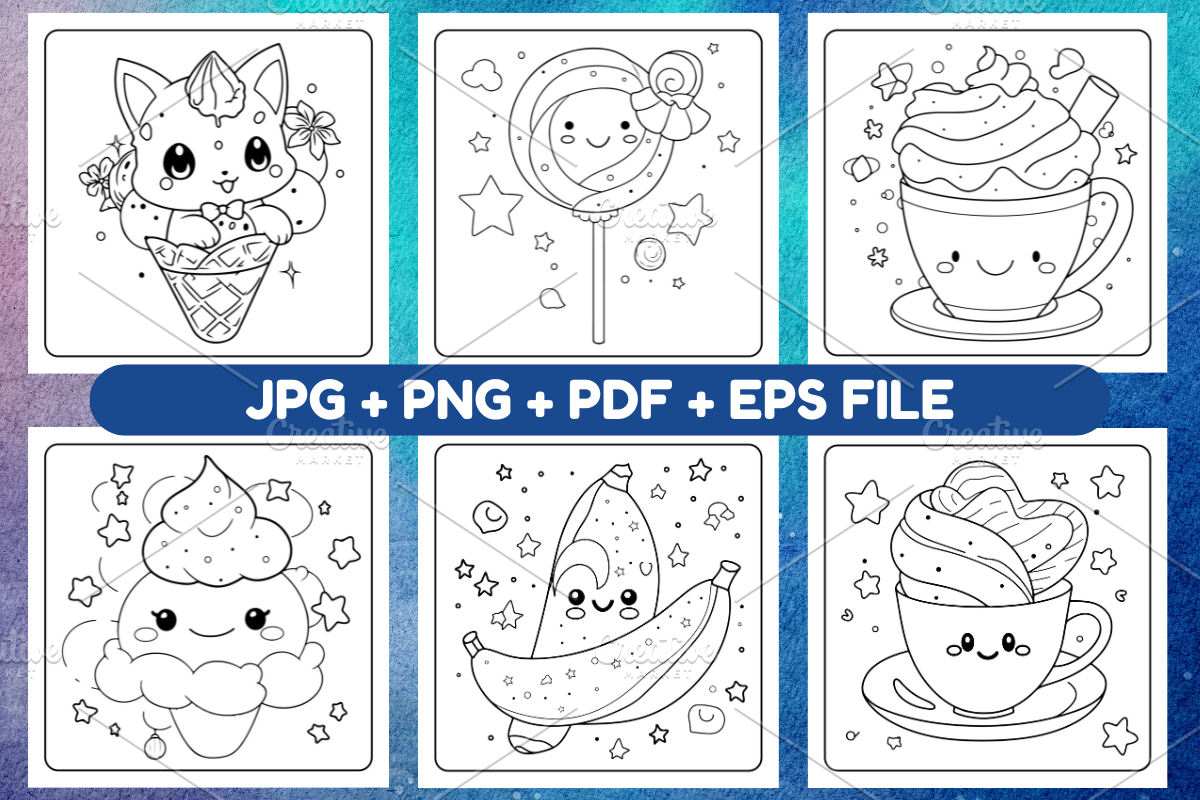 Cozy Kawaii Coloring Book Vol- 01, a Decorative Illustration by Coco Bloom (Photo 2 of 2)