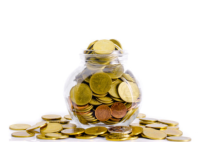 Money in the glass bottle for Saving money concept, a Business Photo by Casanowe-studio