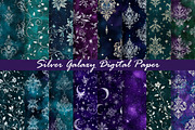 Silver Galaxy Digital Paper, a Texture Graphic by Dream Creation (Thumbnail 1 of 7)