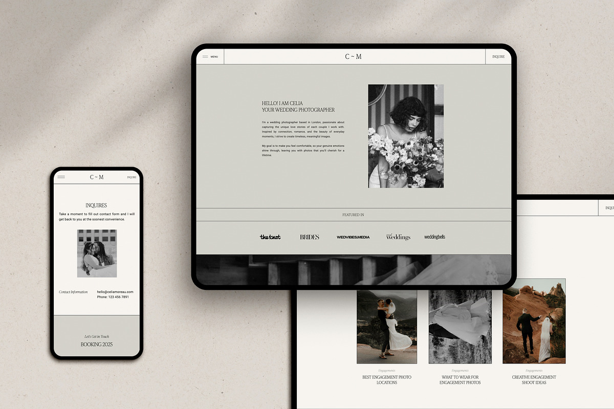 Showit Website Template / Portfolio, a Websites & App Template by The Soft Voice (Photo 7 of 8)