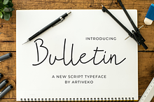 Bulletin - Creative Script Font