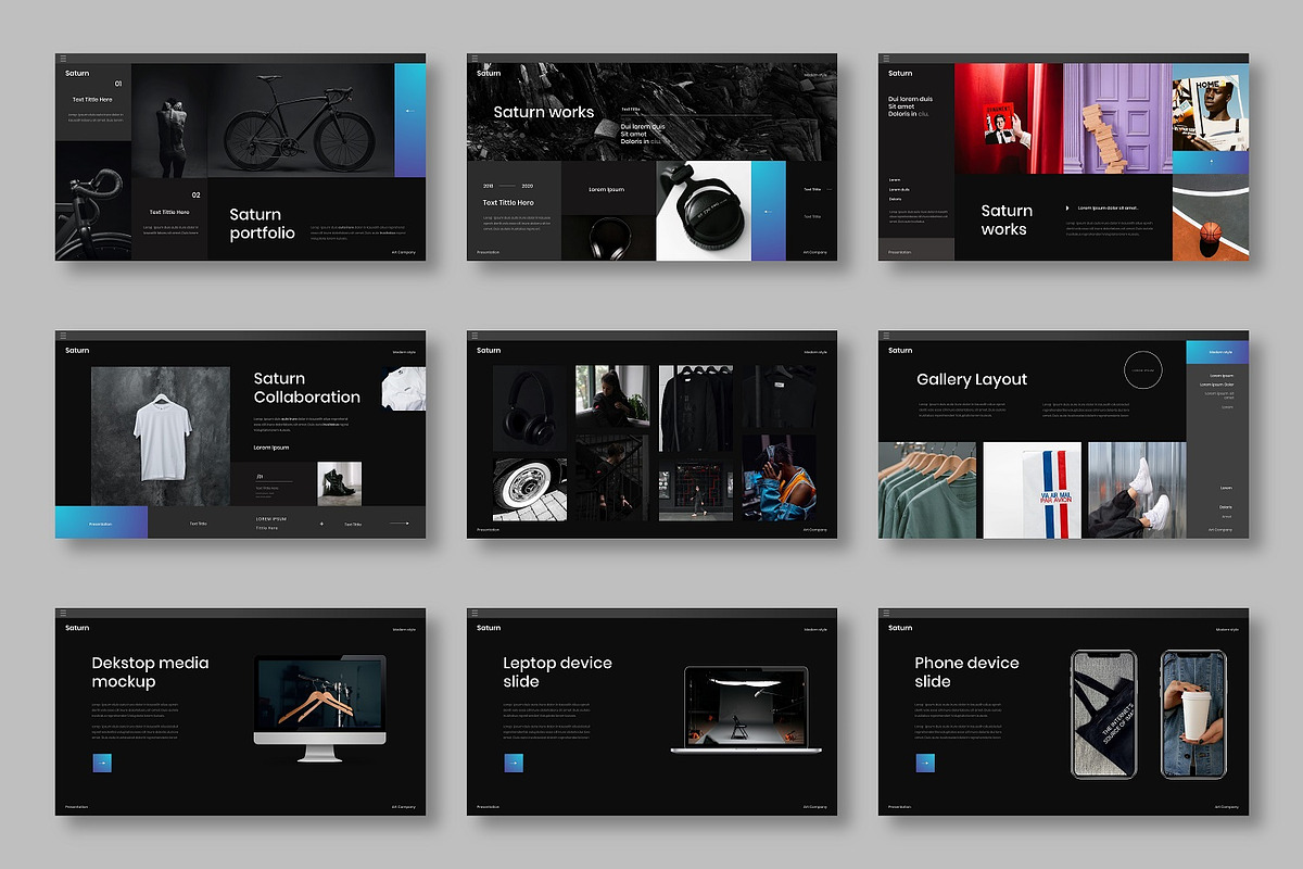 Saturn – Business PowerPoint, a Presentation Template by Dens Creative Studio (Photo 4 of 6)