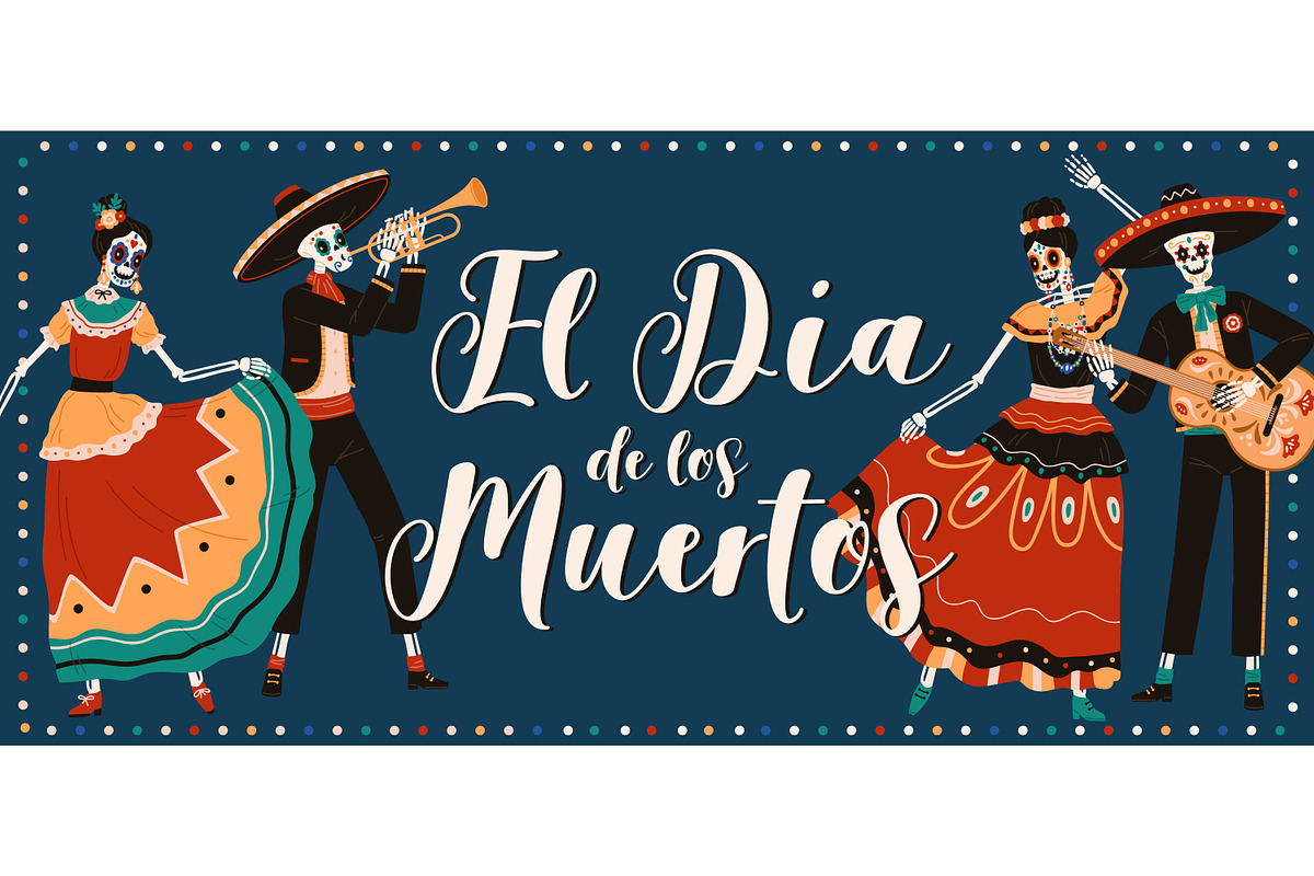 Day of the Dead characters & decor, a Person Illustration by Good Studio (Photo 3 of 8)