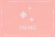 Takako serif, a Serif Font by Gianluca_Bergo (Thumbnail 2 of 13)