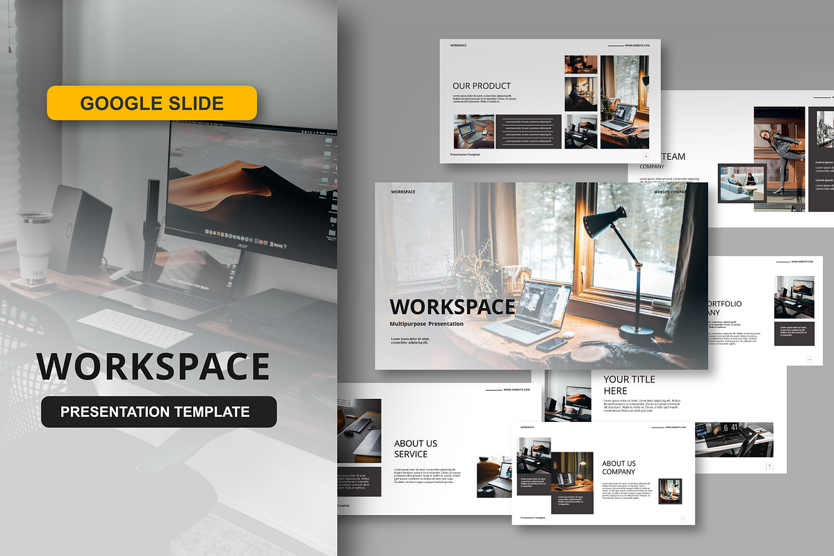Workspace Google Slide Template, a Presentation Template by Spesifikstd (Photo 1 of 7)