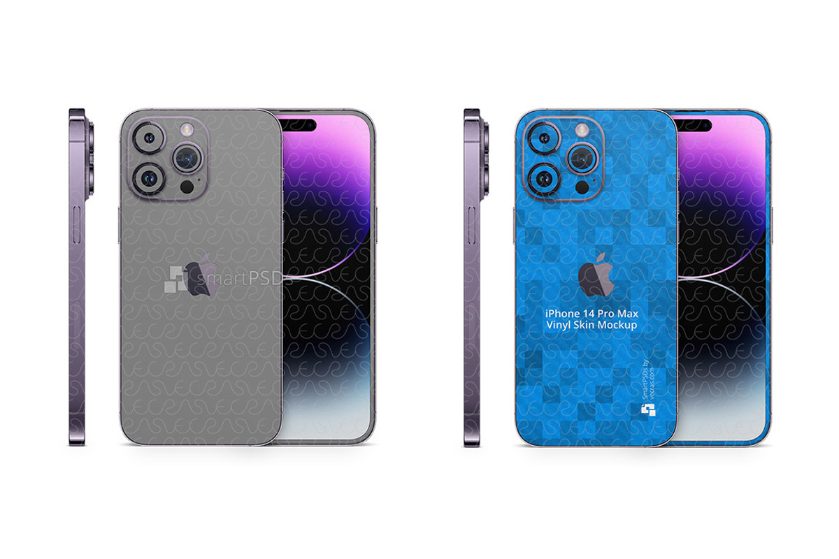 iPhone 14 Pro Max (2022) PSD Skin, a Product Mockup by VecRas (Photo 1 of 5)