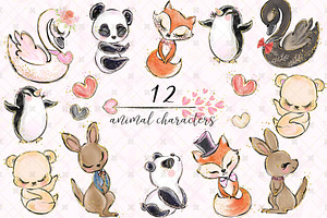 Valentine's Clip Art,animals Love