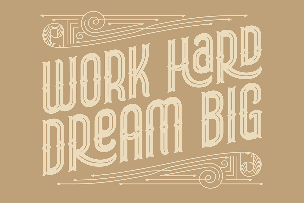 Lord Grayson font and template preview 3