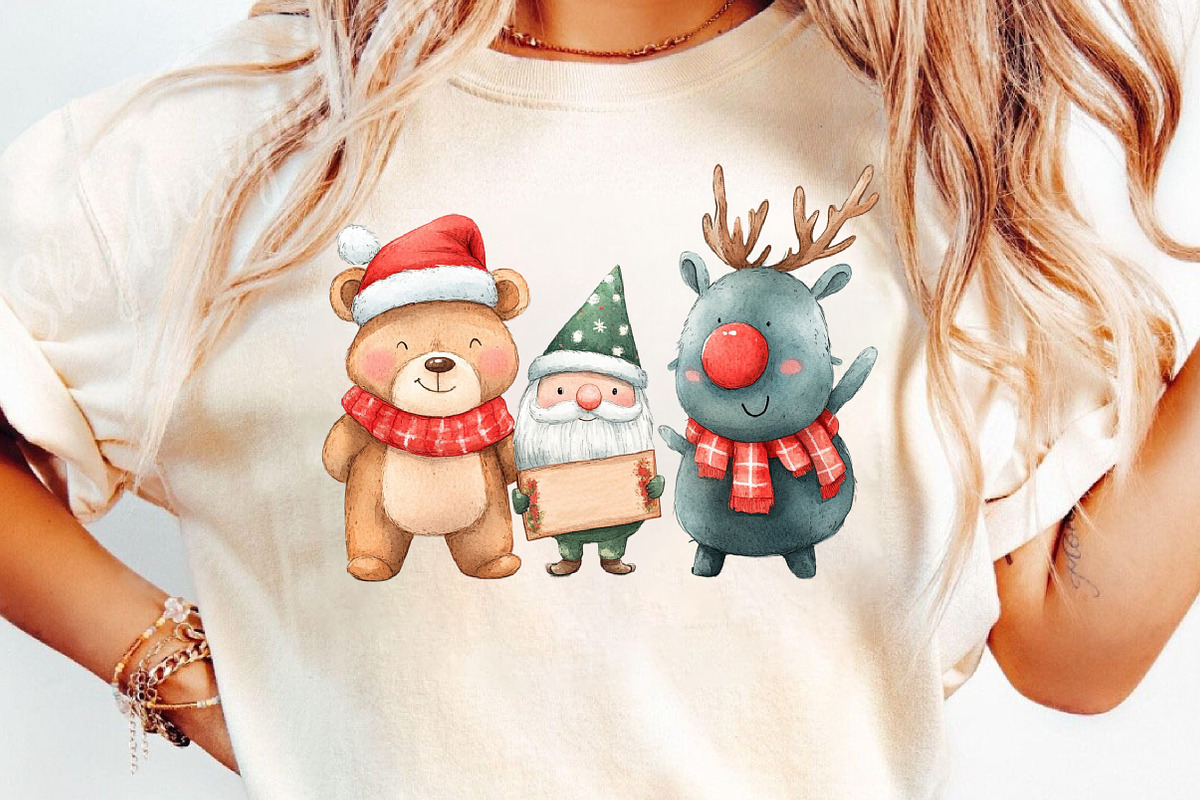 Watercolor Happy Characters PNG, an Illustration by DreamCafeArt (Photo 6 of 6)