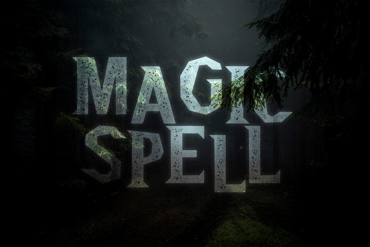 Magic Spell - Magical Grunge Display, a Font by AndrewPixel (Photo 9 of 9)