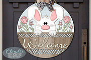 Easter Bunny SVG Laser Cut Files, a Pattern Graphic by Cloud9DesignSVG (Thumbnail 3 of 5)