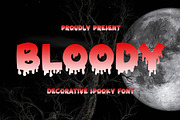 Bloody - Spooky Halloween Font, a Font by Airotype (Thumbnail 1 of 8)