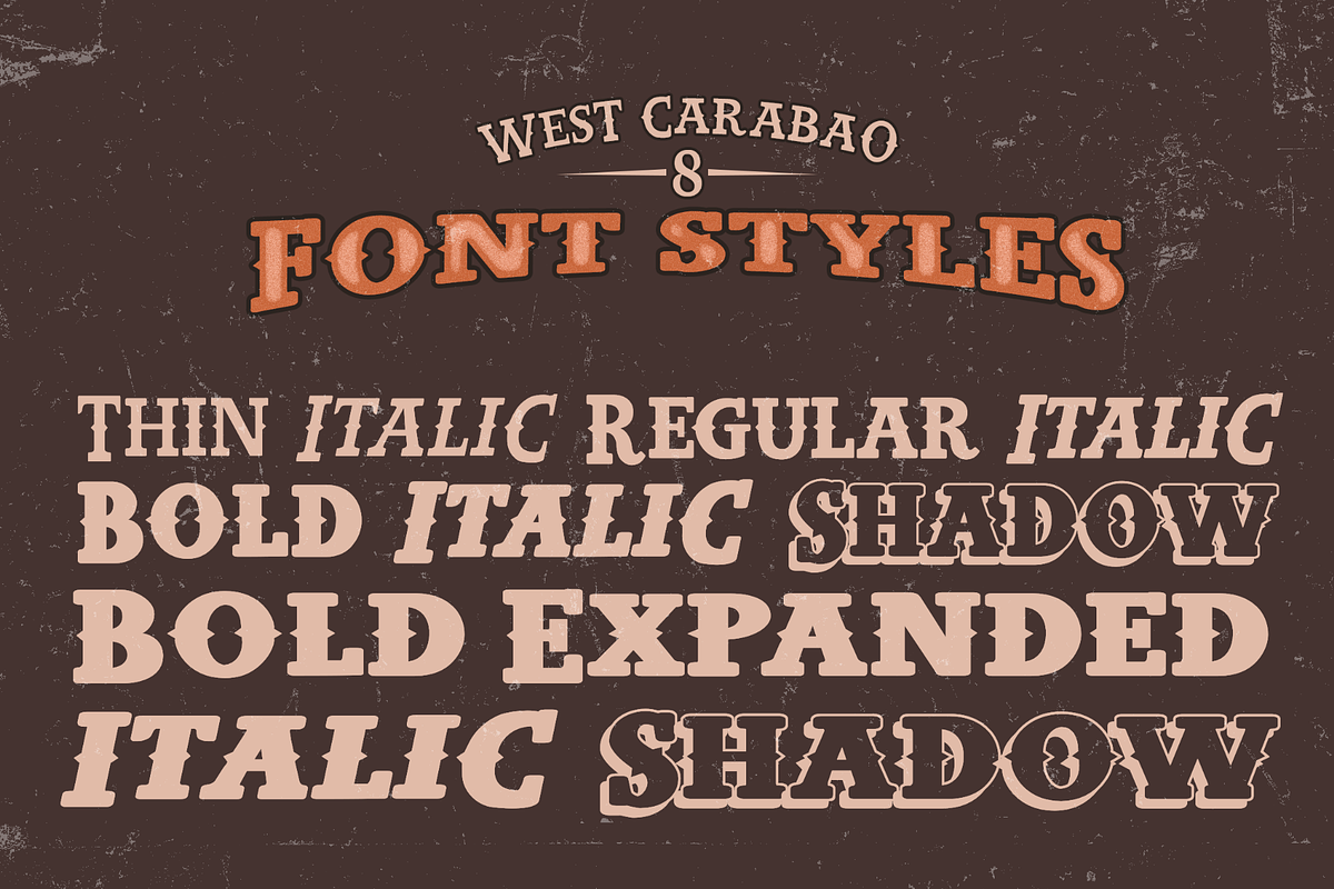 West Carabao | Western Slab Font, a Slab Serif Font by Mofr 24 (Photo 7 of 12)