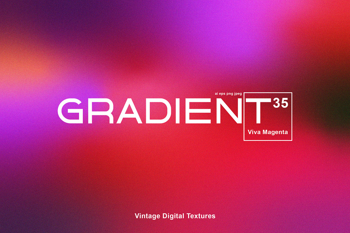Viva Magenta Vector Grainy Gradient, a Texture Graphic by Vintage Digital Textures (Photo 13 of 13)